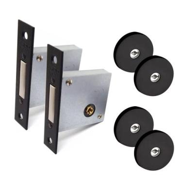 Imagem de Fechadura de Segurança Trava Tetra PADO  Dupla - Preta