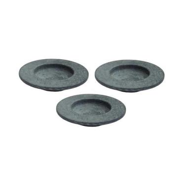 Imagem de Kit 3 Pratos Risoto Massa Chapéu Invertido Pedra Sabão 26Cm - Industri