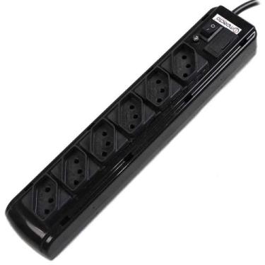 Imagem de Filtro Extensão Régua 6 Tomadas Cabo 1 Metro FLK6DPVC KITEC, Bivolt