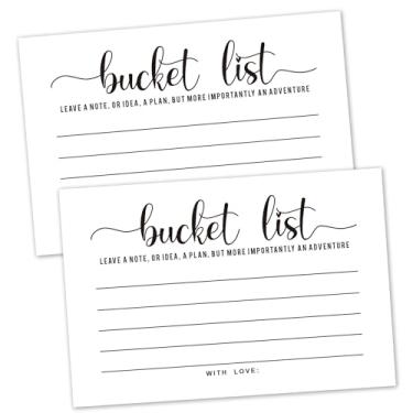 Imagem de KORTTITALO 50 cartões de sugestões da lista de desejos - Lista de aventuras | Livro de visitas de jogos e atividades divertidas para casamentos, formaturas, aposentadorias, aniversários, aniversários