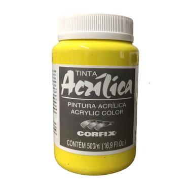 Imagem de Tinta Acrílica Corfix 500ml G1 Escolha A Cor , AMARELO CLARO