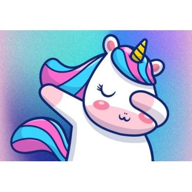 Imagem de Kit com 4 Adesivos Encapar Caderno UNICORNIO Brochura Frente e Verso 3