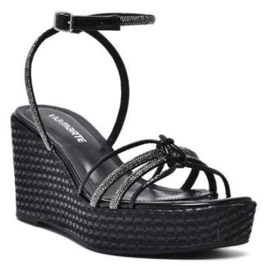 Imagem de Sandália Via Marte Anabela Tira com Strass 23-11509-Feminino