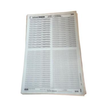 Imagem de Folha Letraset 25 X 38cm Algarismos Números Ref. 3216