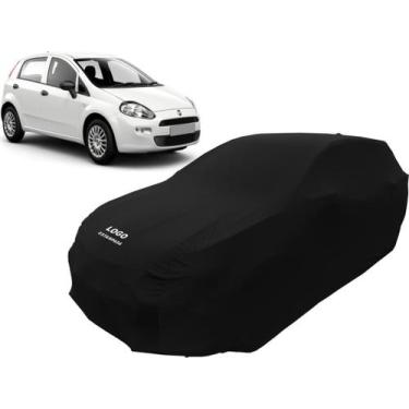 Imagem de Capa Para Carro De Tecido Lycra Fiat Punto Anti-risco - Mz, Preta