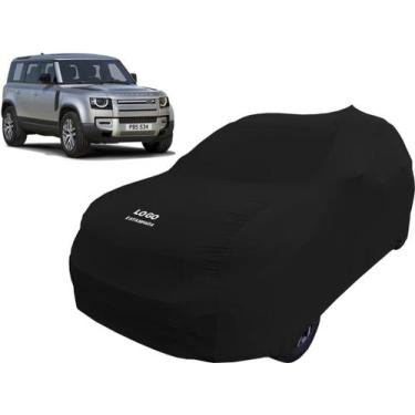 Imagem de Capa Automotiva De Tecido Land Rover Defender - Mz, Preta