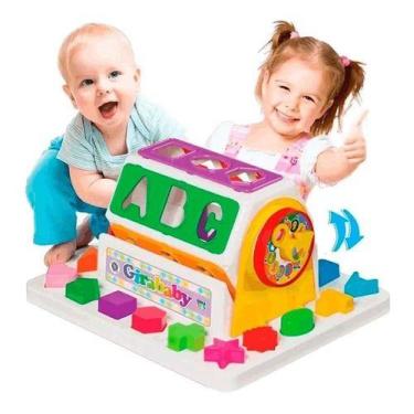 Imagem de Brinquedo Girababy Didático Letras E Números Mercotoys