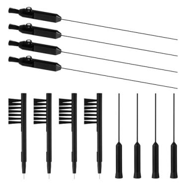 Imagem de Kit de limpeza de aparelho auditivo, 12 peças, ferramentas de limpeza de aparelhos auditivos incluem limpador de ventilação e escova de limpeza, acessórios de amplificador auditivo para usuários de