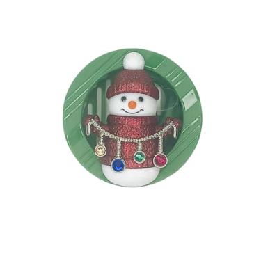 Imagem de Bath and Body Works Ornamento Boneco de Neve Viseira Suporte de Fragrância Fácil de Abrir