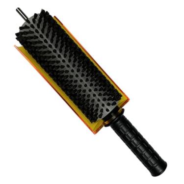 Imagem de menolana Escova de esqui com cabo de eixo e kit de capa Escova de enceramento de esqui Escova de rolo leve Escova profissional de cera de esqui fácil de, Crina