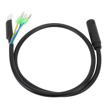 Imagem de Cabo de Extensão de Motor de Bicicleta Elétrica de 9 Pinos, Design de Conector à Prova D'água, para Kit de Conversão de Motor de Cubo Traseiro Dianteiro 66cm