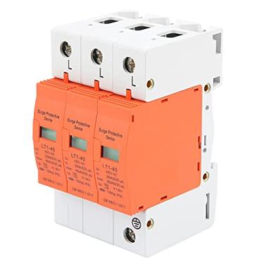 Imagem de Protetor contra Surtos, Pára-raios 3P 40kA, Revestimento Retardador de Chamas Com Conjunto Removível, para Proteção de Eletrodomésticos