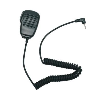 Imagem de Klykon Microfone de mão de ombro com alto-falante 1 pino de 2,5 mm para Motorola Talkabout Walkie Talkie Rádio bidirecional MD200TPR MH230R T600 T200