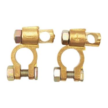 Imagem de BaotyJie 2 peças conector de terminal de bateria genérico conector de extremidade de cabo fácil instalação terminais de cabo de bateria para carro barco, Cabeças de Buraco