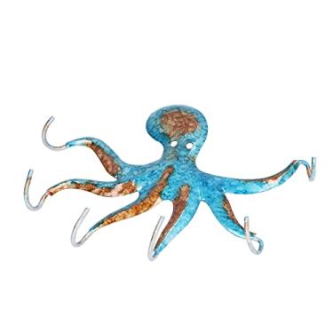 Imagem de Cabide para Chaves, Ganchos para Casacos de Parede Decoração de Polvo Gancho de Parede para Polvo Em Ferro Fundido, Porta-Chaves para Polvo Montado na Parede, Ganchos para Chaves