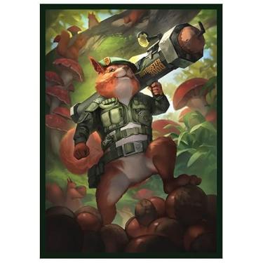 Imagem de Fantasy North - SGT. Winston Spriggsly - Acorn Commander - 100 capas de cartas TCG foscas lisas - Serve para Pokémon Magic MTG Commander e outros jogos de cartas - Capas de baralho (FN132S)