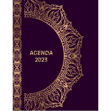 Imagem de Agenda 2023: Giornaliera, da gennaio a dicembre, un giorno per pagina con orario, copertina morbida, Formato a4