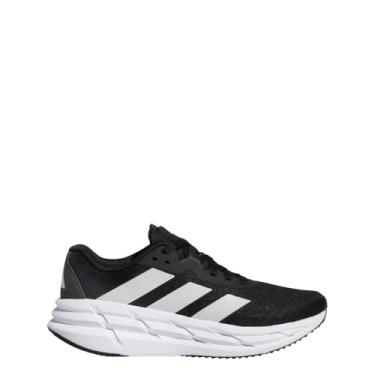 Imagem de adidas Tênis feminino Adistar 3, Preto/branco/cinza, 6.5 Wide