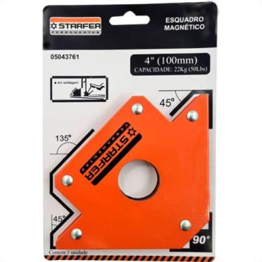 Imagem de Esquadro Starfer Magn.P/Canto 4'' 22Kg