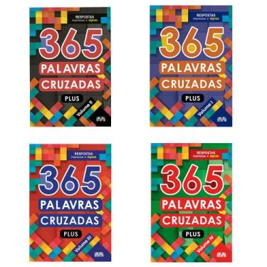 Imagem de Kit com 4 livros - 365 Palavras Cruzadas Plus - Ativamente