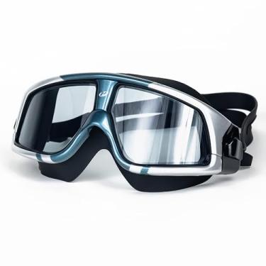 Imagem de Máscara para Natação Extreme Triathlon, Hammerhead, Unissex, Fumê/Azul-Prata/Preto