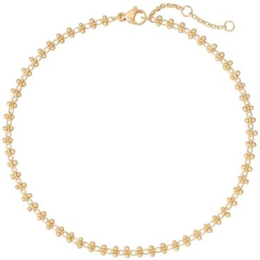 Imagem de BENEIGE Tornozeleira delicada com olho turco, banhado a ouro 14 k com linda corrente de 3 turquesa feita à mão para os pés para mulheres, 8.5 inches, Sem Pedra Preciosa