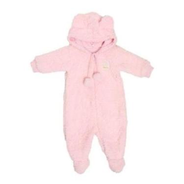 Imagem de Macacão Duplo Bebê Menina Pelo Inverno Capuz LessaKids B8863-Feminino