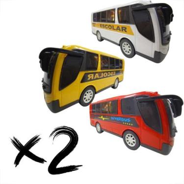 Imagem de 2 Miniatura Onibus Metropolitano 760 - DIVERPLAS ORIGINAL BRINQUEDOS C