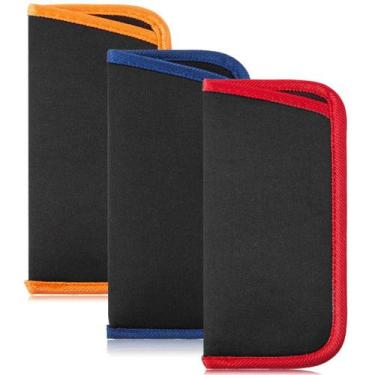 Imagem de Bolsa de Óculos Triumph Vision - 3 Estojos de Neoprene para Leitura