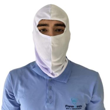 Imagem de Touca Ninja Balaclava Helanca Branca CA 44963 - GR CONFECCOES, UNICA, 