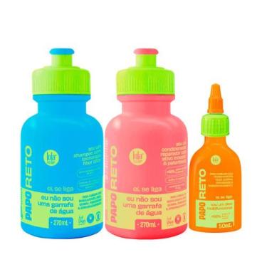 Imagem de Lola Papo Reto Sh 270ml + Cond 270ml + Óleo 50ml - Lola Cosméticos
