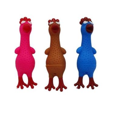 Imagem de Bom Amigo Brinquedo Dog Mordedor Galinha Maluca