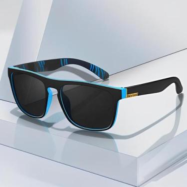 Imagem de Óculos Masculino De Sol Clássico Quadrado Luxo Vintage Com Proteção 40