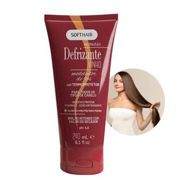 Imagem de Mousse Anti-frizz Protetor Térmico Defrizante Vinho Soft Hair 240ml