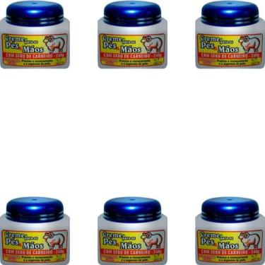 Imagem de Creme para os Pés e Mãos San Jully Com Sebo de Carneiro Pote 240g Kit 