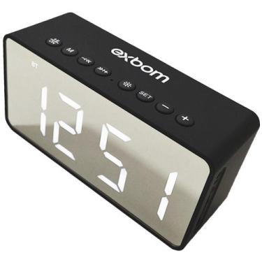 Imagem de Caixa de Som com Relógio Digital CS-MT6BT Exbom