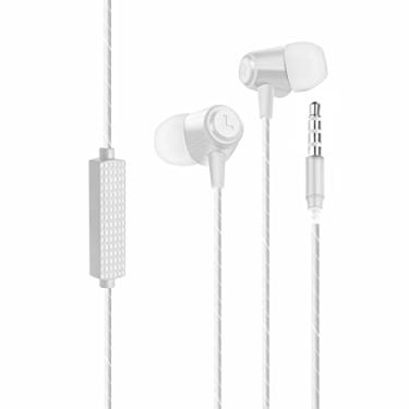 Imagem de Gshield Fone de Ouvido Intra Auricular com Fio 1,2 Metros e Microfone Integrado, Atomic (Branco)