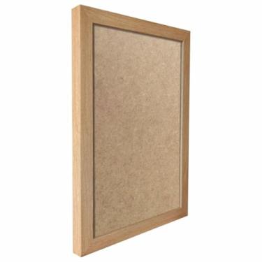 Imagem de Moldura Lisa Revestida para Quadros e Fotos com Fundo Mdf - 2x2 Cor:CARVALHO;Tamanho:60X80 CM