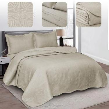 Imagem de Cobre leito kit 3pc tamanho casal queen colcha bouti soft - ENTROU COM