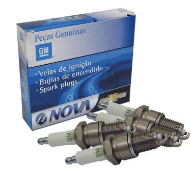 Imagem de Jogo De Velas Ignicao 1.0 1.4 Gasolina Vhc Br6es Pecas Genuinas Gm Celta /corsa