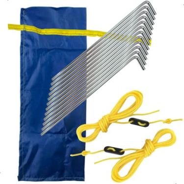 Imagem de Conjunto Estacas E Cordinhas Kala Para Camping E Barracas