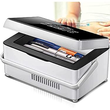 Imagem de Minigeladeira Portátil Refrigerador De Insulina Caixa 2-8 Refrigerador De Drogas Estojo De Viagem/geladeira Pequena, Refrigerador Portátil De Drogas, Para Medicamentos, Casa, Carro, Viagem, Acampa