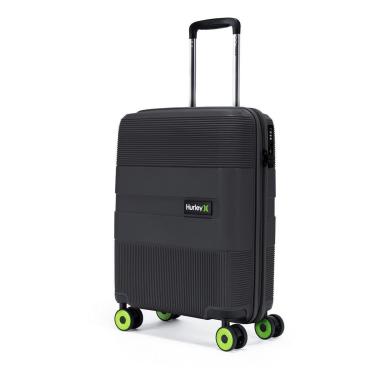 Imagem de Mala De Bordo Viagem ABS Rígido Hurley Tamanho P Rodas 360° Reforçada com Cadeado TSA-Unissex