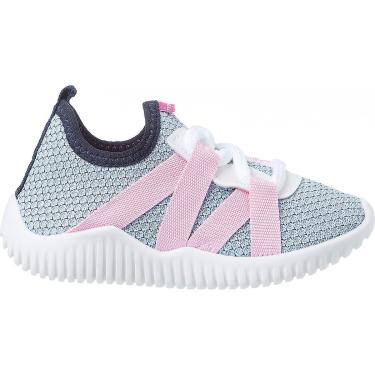 Imagem de Tênis Infantil Pé com Pé Colorido Casual Calce Fácil Menina-Feminino