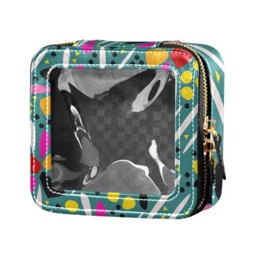 Imagem de Fitrendlovey Bolsa organizadora de maquiagem com grande claraboia e zíper estojo cosmético portátil para cuidados com a pele e itens essenciais de viagem, T13, one size