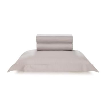 Imagem de Karsten Jogo de Cama Bossa Prata Solteiro 100% Algodão 3 peças 300 Fios