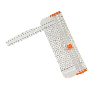 Imagem de Cortador de papel Ferramenta para scrapbooking de 30 cm Aparador de papel A4 com régua lateral para papel artesanal, etiqueta, foto e cartolina (Cor: Branco)