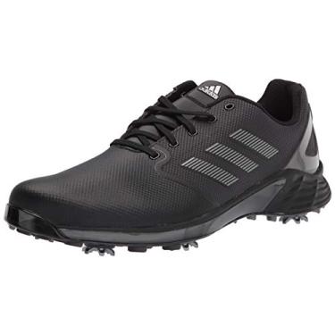 Imagem de adidas Sapato de golfe masculino ZG21, Núcleo preto/prata escuro metálico/cinza cinco, 10
