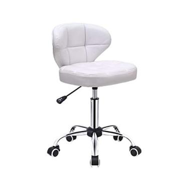 Imagem de LILINWAN Cadeira executiva de mesa para computador, cadeira de computador com almofada de assento macia, cadeira de recepção de conferência de escritório, 40 34 73-87 cm