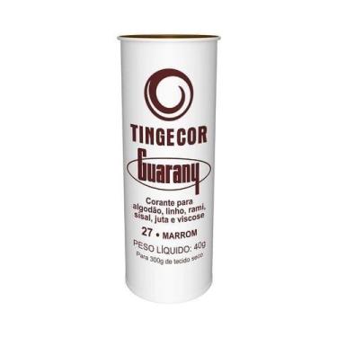 Imagem de Tinta p/ Tecido Corante Tingecor Guarany 40g Tintol Marrom